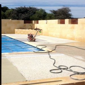 exposed aggregate pool surround in harvey